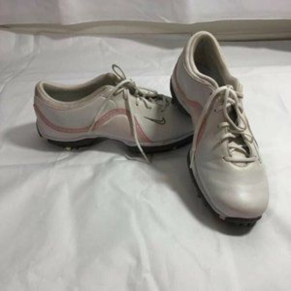 Nike Women's Sneakers Golf Shoes White Pink Size 6 - Picture 5 of 12